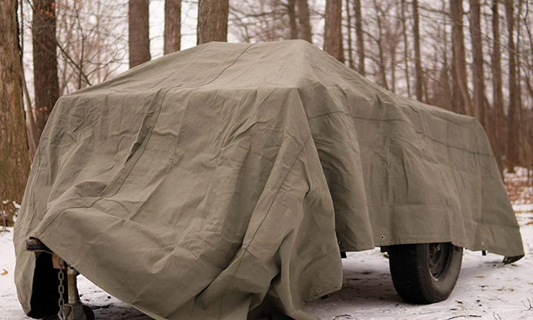 water-resistant canvas tarp