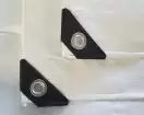 White Heavy Duty Fire Retardant Poly Tarps