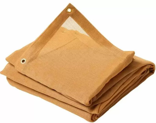 Tan Mesh Shade Tarps