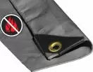 Silver Heavy Duty Fire Retardant Poly Tarps